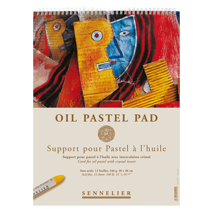 Oil Pastel Pad 340g 30x40cm 12 sheets dans le groupe Papiers & Blocs / Bloc Artiste / Bloc pastel chez Pen Store (129827)