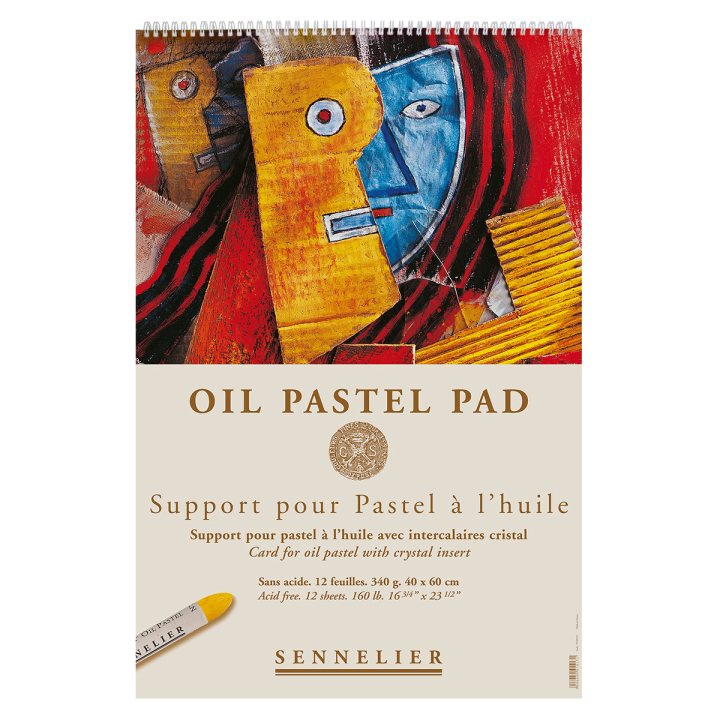 Oil Pastel Pad 340g 40x60cm 12 sheets dans le groupe Papiers & Blocs / Bloc Artiste / Bloc pastel chez Pen Store (129828)