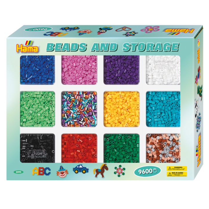 Midi Perles en boîte de rangement 9 600 pcs dans le groupe Kids / Amusement et apprentissage / Perles et plaques chez Pen Store (129834)