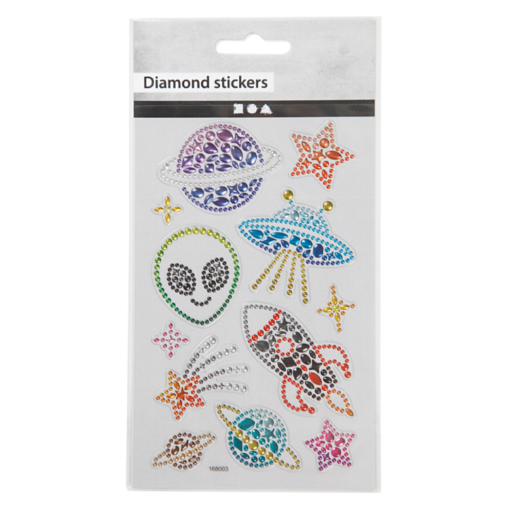 Diamond Stickers Espace 1 filles dans le groupe Kids / Amusement et apprentissage / Autocollants chez Pen Store (130008)