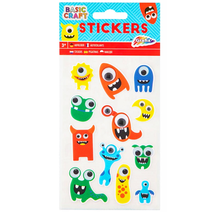 Stickers Monster 1 filles dans le groupe Kids / Amusement et apprentissage / Autocollants chez Pen Store (130051)
