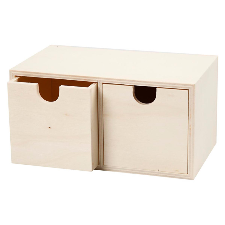 DIY Mini-commode 2 tiroirs dans le groupe Loisirs créatifs / Organiser / Boîte chez Pen Store (130057)