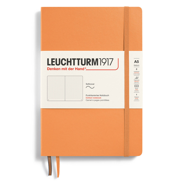 Notebook A5 Soft Cover Apricot dans le groupe Papiers & Blocs / Écrire et consigner / Carnets chez Pen Store (130223_r)