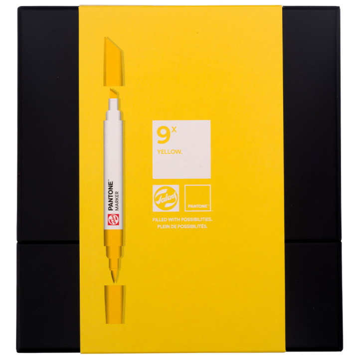 Marker Ensemble de 9 Yellow dans le groupe Stylos / Crayons d'artistes / Feutres d'illustrations chez Pen Store (130483)