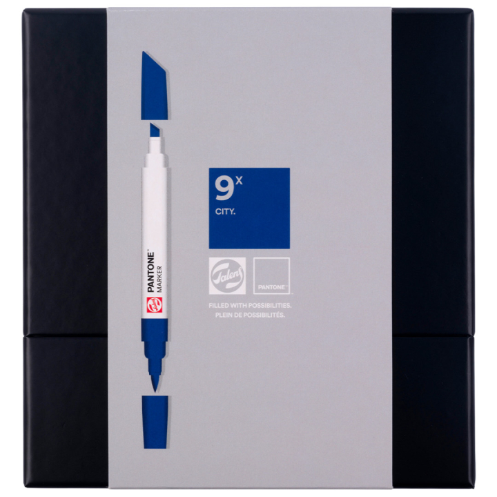 Marker Ensemble de 9 City dans le groupe Stylos / Crayons d'artistes / Feutres d'illustrations chez Pen Store (130494)