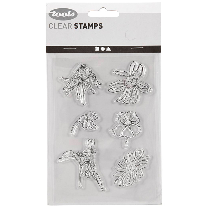Clear Stamps Fleurs dans le groupe Loisirs créatifs / Accessoires Hobby / Tampons chez Pen Store (130561)
