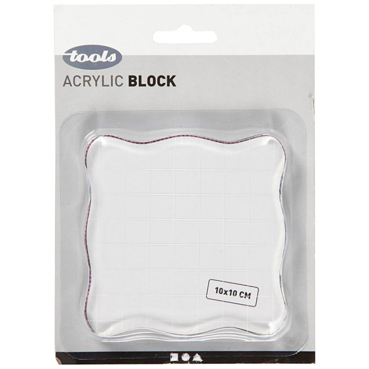 Bloc acrylique 10 x 10 cm dans le groupe Loisirs créatifs / Accessoires Hobby / Tampons chez Pen Store (130564)