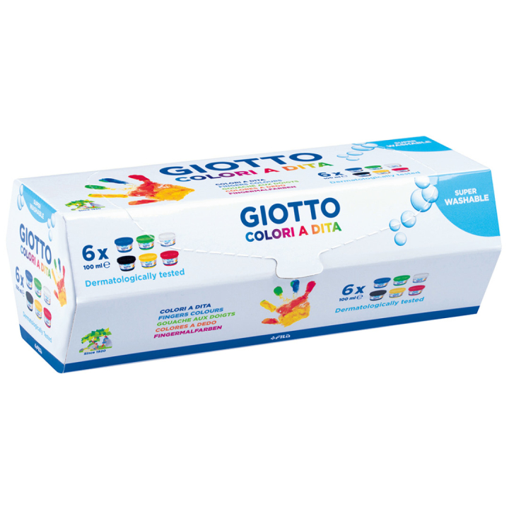 Dita Peinture aux doigts 6x100 ml dans le groupe Kids / Hobby et Coleurs pour enfants / Peinture pour enfants / Peinture aux doigts chez Pen Store (130662)