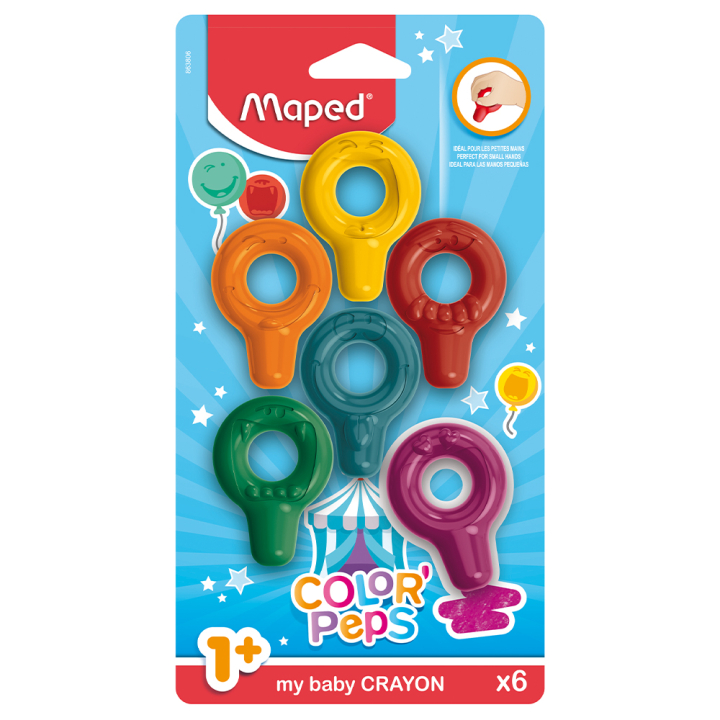 Color'Peps Craies bébé Lot de 6 dans le groupe Kids / Crayons pours les enfants / Craies pour les enfants chez Pen Store (130671)