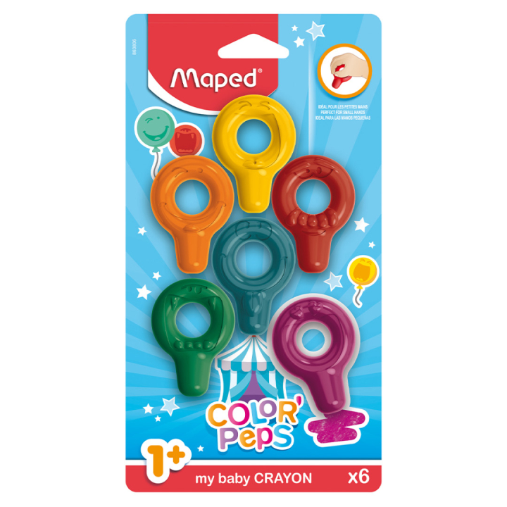 Color'Peps Craies bébé Lot de 6 dans le groupe Kids / Crayons pours les enfants / Craies pour les enfants chez Pen Store (130671)