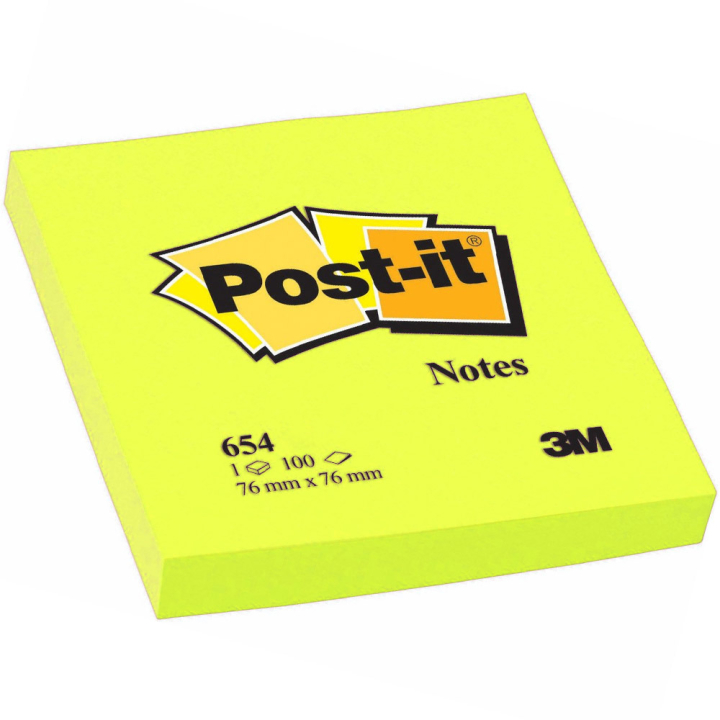 Post-it 76x76 Jaune fluo dans le groupe Papiers & Blocs / Écrire et consigner / Post-it et blocs-notes chez Pen Store (130677)