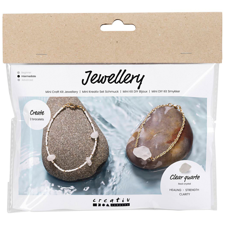 Mini DIY-kit Bijoux Cristal de roche dans le groupe Loisirs créatifs / Former / Bijoux à faire soi-même chez Pen Store (130692)