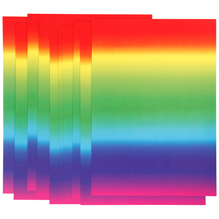 Papier coloré Arc-en-ciel A4 180g 10 feuilles dans le groupe Kids / Amusement et apprentissage / Papier pour bricolage et carnets de dessin / Papier coloré pour enfants chez Pen Store (130808)