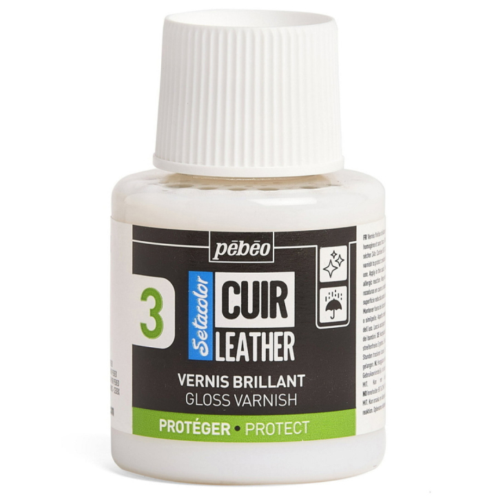 Setacolor Cuir Leather Gloss Varnish 110ml dans le groupe Loisirs créatifs / Couleurs / Peinture cuir chez Pen Store (130867)