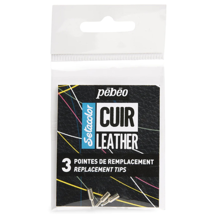 Setacolor Cuir Leather Marker Pack de 3 pointes supplémentaires dans le groupe Loisirs créatifs / Couleurs / Peinture cuir chez Pen Store (130878)