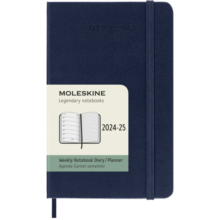 Calendrier 18M WeekNote Hard Cover Pocket Sapphire Blue dans le groupe Papiers & Blocs / Calendriers et agendas / Calendriers 18 mois chez Pen Store (130889)