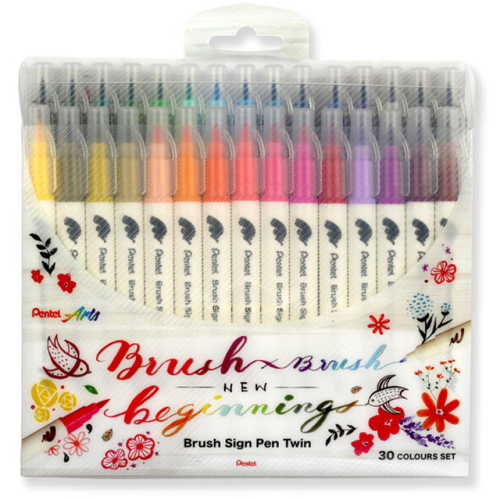 Brush Sign Pen Twin 30 Pièce dans le groupe Stylos / Crayons d'artistes / Feutres pinceaux chez Pen Store (130903)