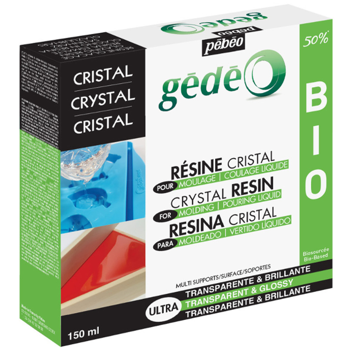 Gédéo Bio-based Crystal resin 150ml dans le groupe Loisirs créatifs / Former / Coulée chez Pen Store (131071)