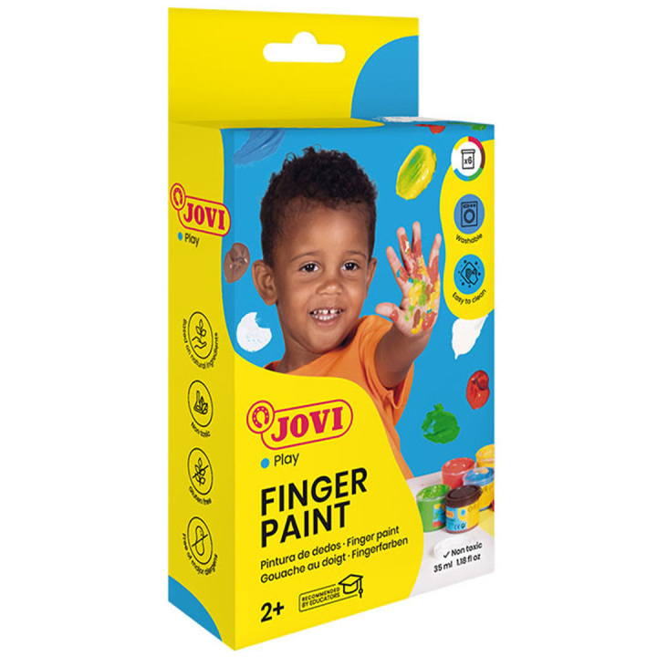 Peinture aux doigts 6x35 ml Couleurs de base (2 ans+) dans le groupe Kids / Hobby et Coleurs pour enfants / Peinture aux doigts chez Pen Store (131125)