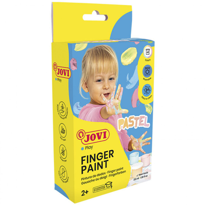 Peinture aux doigts 6x35 ml Couleurs pastel (2 ans+) dans le groupe Kids / Hobby et Coleurs pour enfants / Peinture aux doigts chez Pen Store (131126)