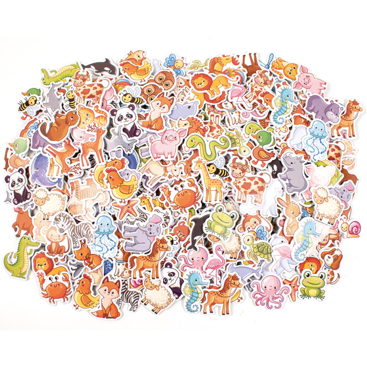 Soft Stickers animaux 500 pièces dans le groupe Kids / Amusement et apprentissage / Autocollants chez Pen Store (131345)