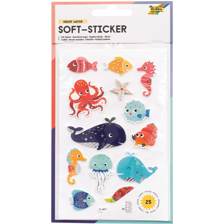 Stickers souples Mer 2 feuilles dans le groupe Kids / Amusement et apprentissage / Autocollants chez Pen Store (131559)