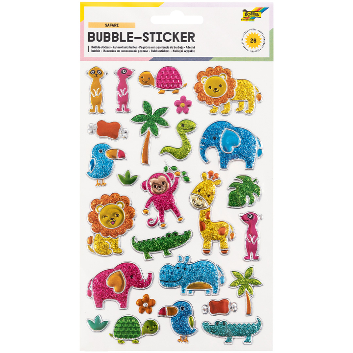 Stickers 3D Safari 1 feuille dans le groupe Kids / Amusement et apprentissage / Autocollants chez Pen Store (131563)