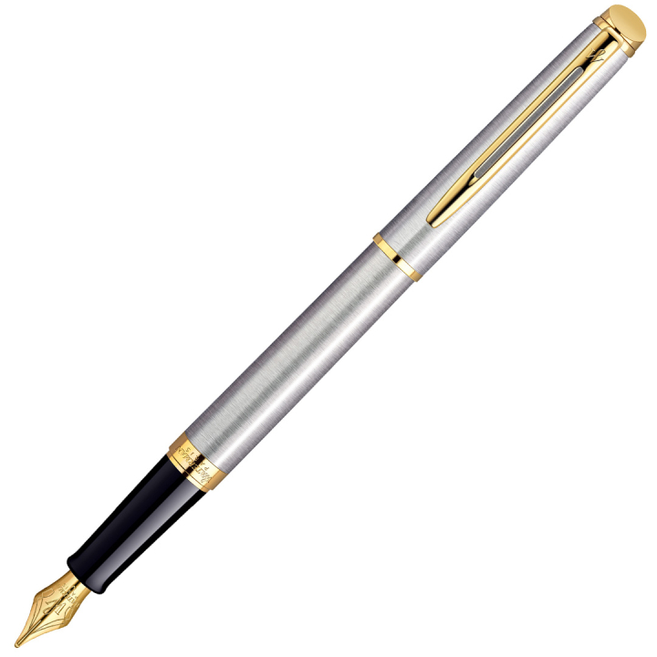 Hémisphère Steel/Gold Stylo-plume dans le groupe Stylos / Stylo haute de gamme / Stylo à plume chez Pen Store (132001_r)