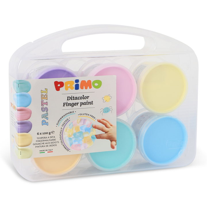 Peinture au doigt Pastel-set 6x100g dans le groupe Kids / Hobby et Coleurs pour enfants / Peinture aux doigts chez Pen Store (132085)