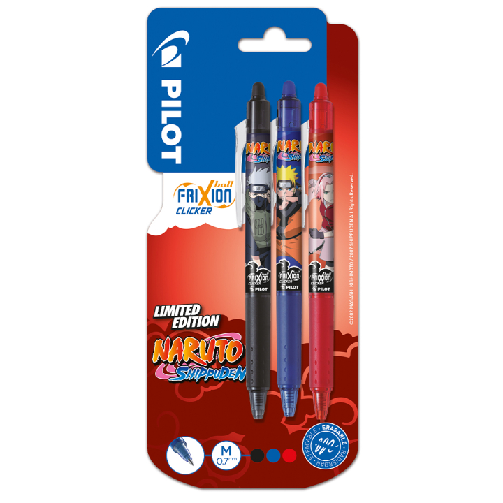 FriXion Clicker Naruto 0.7 Lot de 3 dans le groupe Stylos / Écrire / Stylos encre gel chez Pen Store (132245)