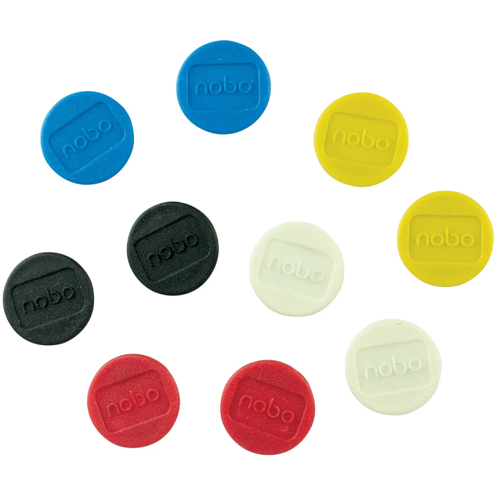 Aimants 13 mm pack de 10 Mélange de couleurs dans le groupe Loisirs créatifs / Organiser / Bureau à domicile chez Pen Store (132298)