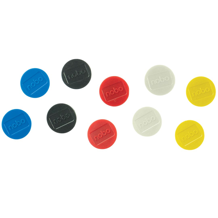 Aimants 32 mm pack de 10 Mélange de couleurs dans le groupe Loisirs créatifs / Organiser / Bureau à domicile chez Pen Store (132312)