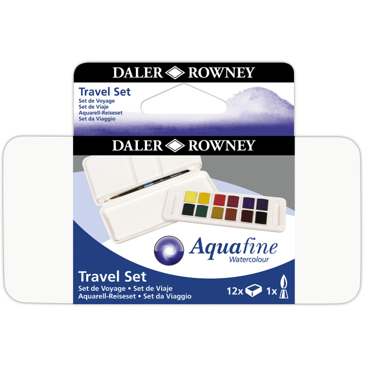 Peinture aquarelle Travel 12 demi-godets dans le groupe Matériels d'artistes / Couleurs de l'artiste / Peinture aquarelle chez Pen Store (132936)