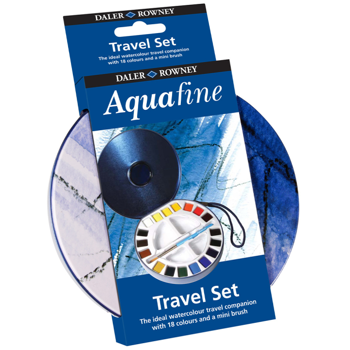 Peinture aquarelle Travel Tin 18 demi-godets dans le groupe Matériels d'artistes / Couleurs de l'artiste / Peinture aquarelle chez Pen Store (132937)