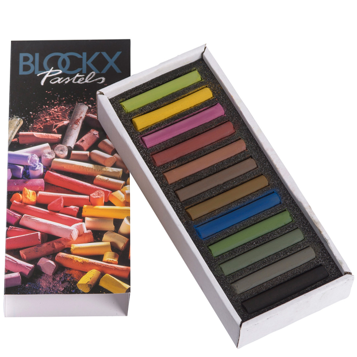 Soft Pastels Dark 12-set dans le groupe Matériels d'artistes / Craie et Graphite / Pastels secs chez Pen Store (133363)