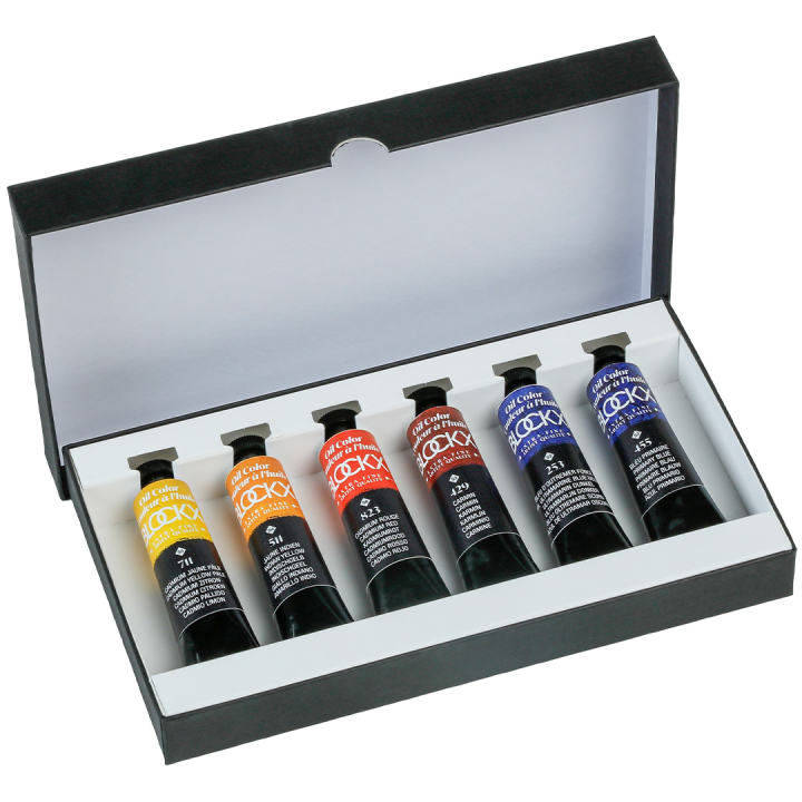 Huile Assortiment Primaires 6 x 20 ml dans le groupe Matériels d'artistes / Couleurs de l'artiste / Peintures à l'huile chez Pen Store (133747)