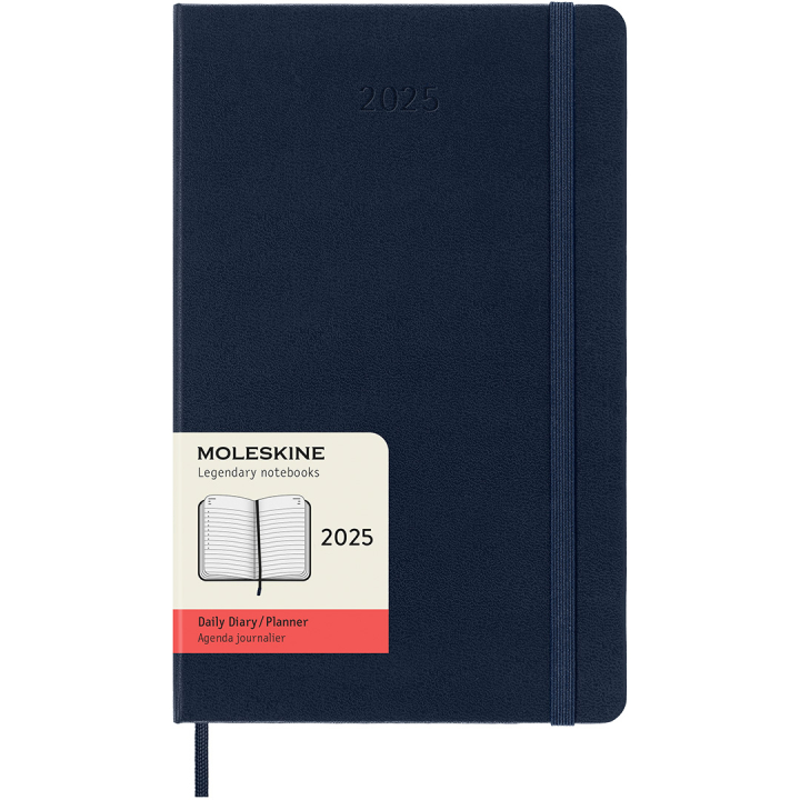 12M Daily Calendrier 2025 Hardcover Large Sapphire Blue dans le groupe Papiers & Blocs / Calendriers et agendas / Calendriers 12 mois chez Pen Store (133766)