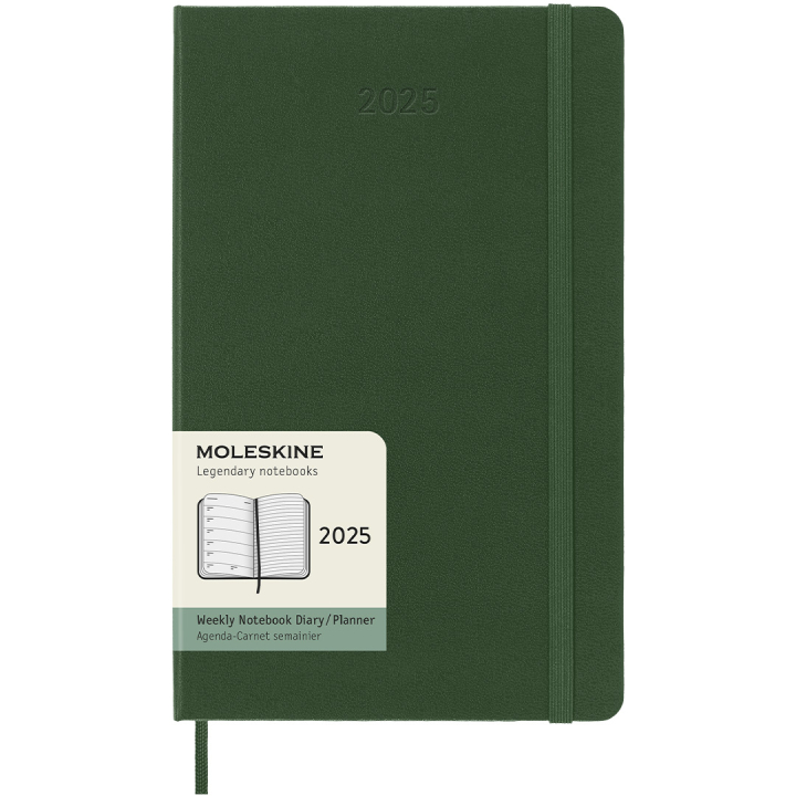 12M Weekly Notebook Hardcover 2025 Large Myrtle Green dans le groupe Papiers & Blocs / Calendriers et agendas / Calendriers 12 mois chez Pen Store (133794)