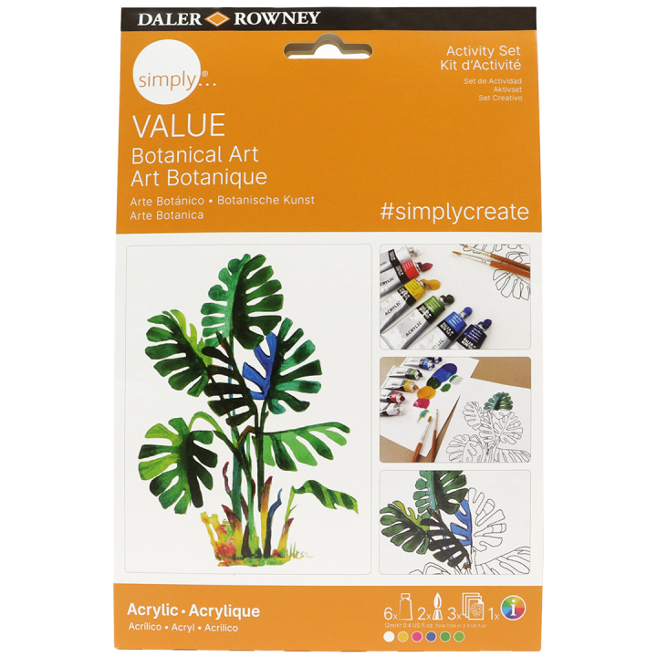 Simply Peindre des plantes avec de la peinture acrylique étape par étape dans le groupe Matériels d'artistes / Couleurs de l'artiste / Peinture acrylique chez Pen Store (133866)