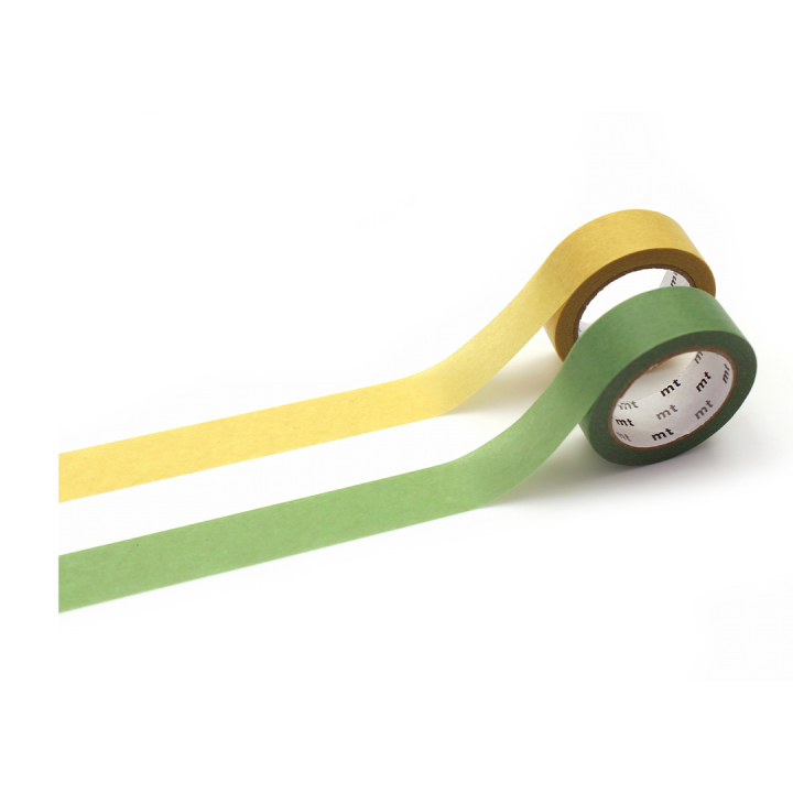 Washi-band Pastel lemon × fresh green Lot de 2  dans le groupe Loisirs créatifs / Accessoires Hobby / Washi Tape chez Pen Store (134039)