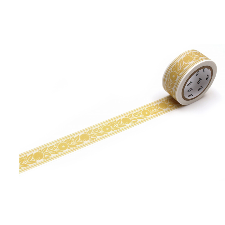 Washi-band William Morris Orange border x MT dans le groupe Loisirs créatifs / Accessoires Hobby / Washi Tape chez Pen Store (134049)