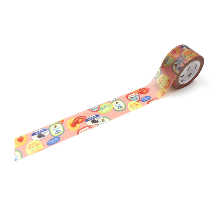 Washi-band Retrofruitlabel dans le groupe Loisirs créatifs / Accessoires Hobby / Washi Tape chez Pen Store (134051)