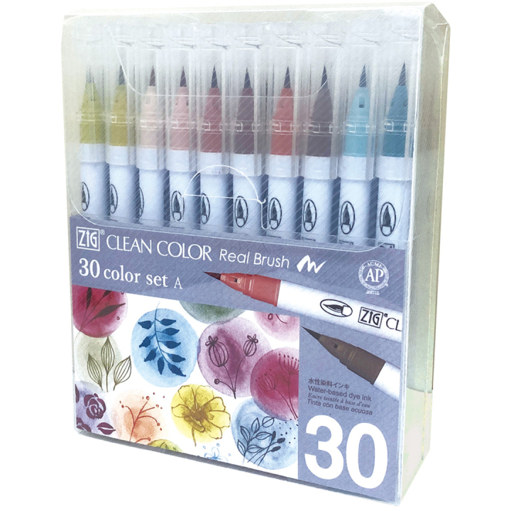 Clean Color Real Brush set Lot de 30 A dans le groupe Stylos / Crayons d'artistes / Feutres pinceaux chez Pen Store (134099)