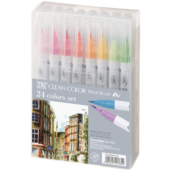 Clean Color Real Brush set Lot de 24 dans le groupe Stylos / Crayons d'artistes / Feutres pinceaux chez Pen Store (134102)