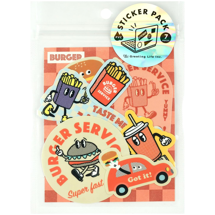 Hako Sticker pack Burgers dans le groupe Loisirs créatifs / Former / Stickers chez Pen Store (134457)