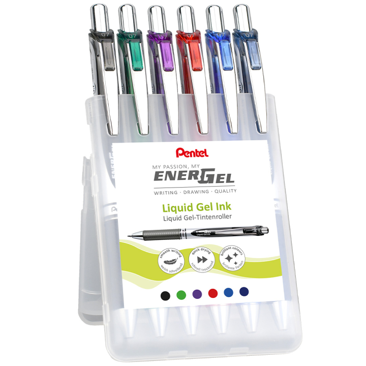 EnerGel BL77 Rollerball 07 Lot de 6 dans le groupe Stylos / Écrire / Stylos encre chez Pen Store (134573)