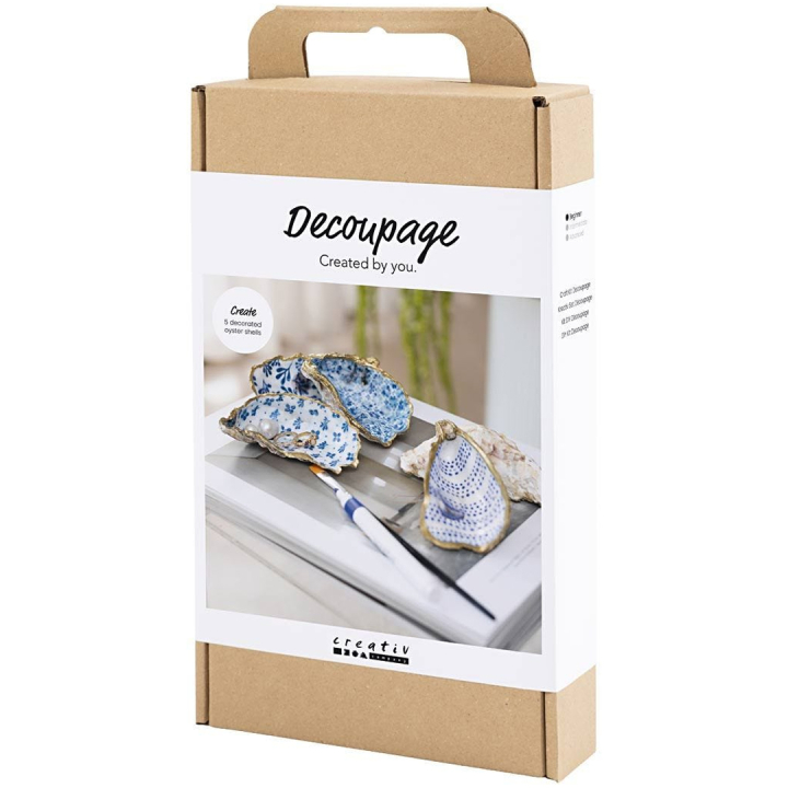 DIY Découpage-kit Coquille d'huître dans le groupe Loisirs créatifs / Techniques / Decoupage chez Pen Store (134608)