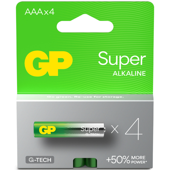 Piles Super Alkaline AAA lot de 4 dans le groupe Loisirs créatifs / Accessoires Hobby / Piles chez Pen Store (134790)