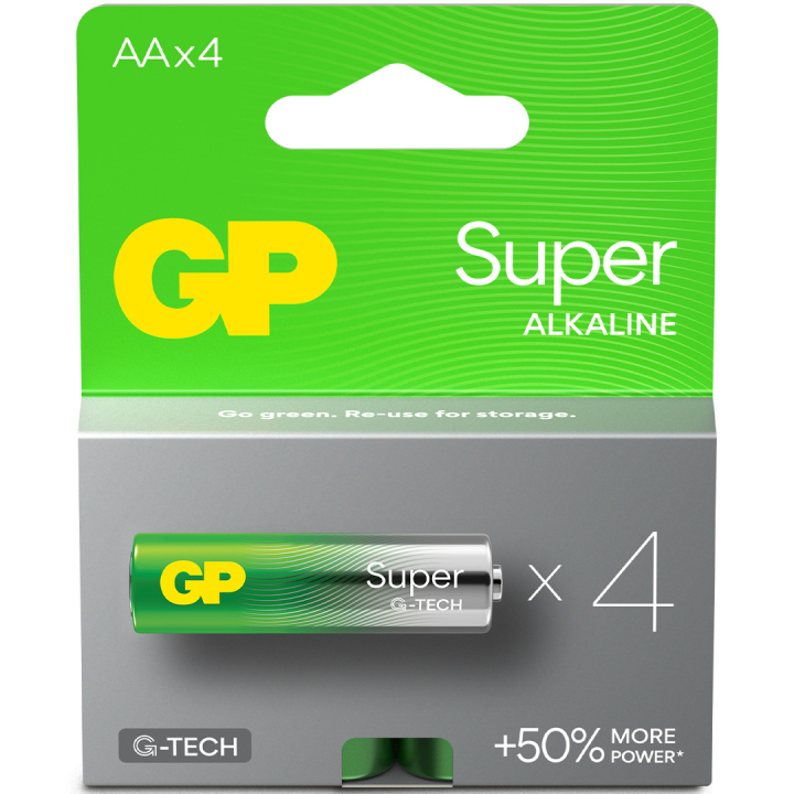 Piles Super Alkaline AA lot de 4 dans le groupe Loisirs créatifs / Accessoires Hobby / Piles chez Pen Store (134791)