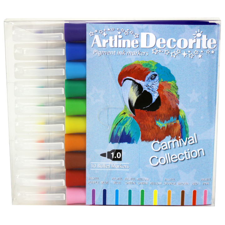 Decorite Marker Lot de 10 Carnival dans le groupe Stylos / Crayons d'artistes / Marqueurs acryliques chez Pen Store (134998)
